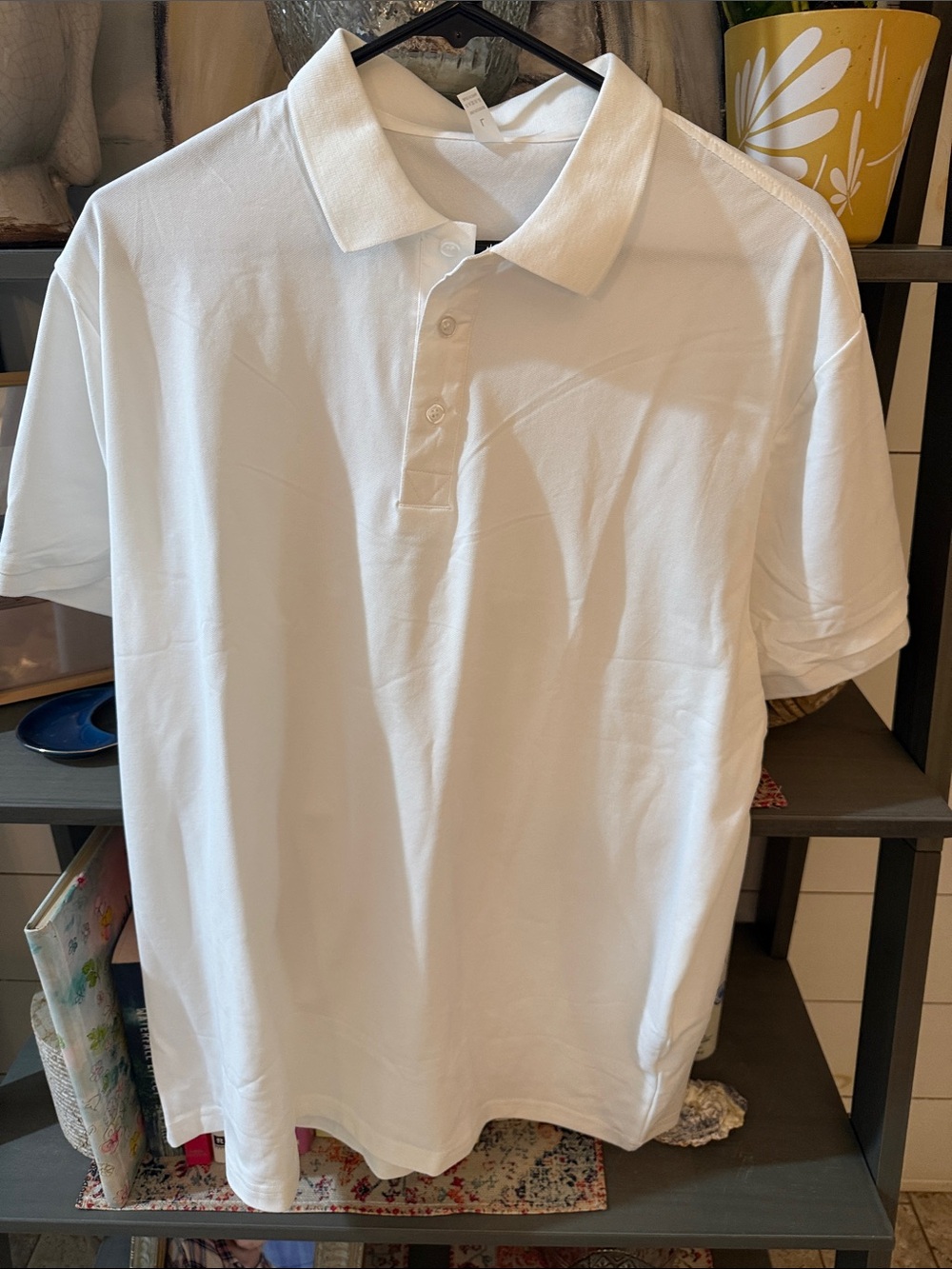 Men's White Polo Shirt - Classic Short-Sleeve Polo
